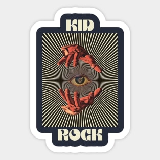 Hand Eyes Kid Rock Sticker